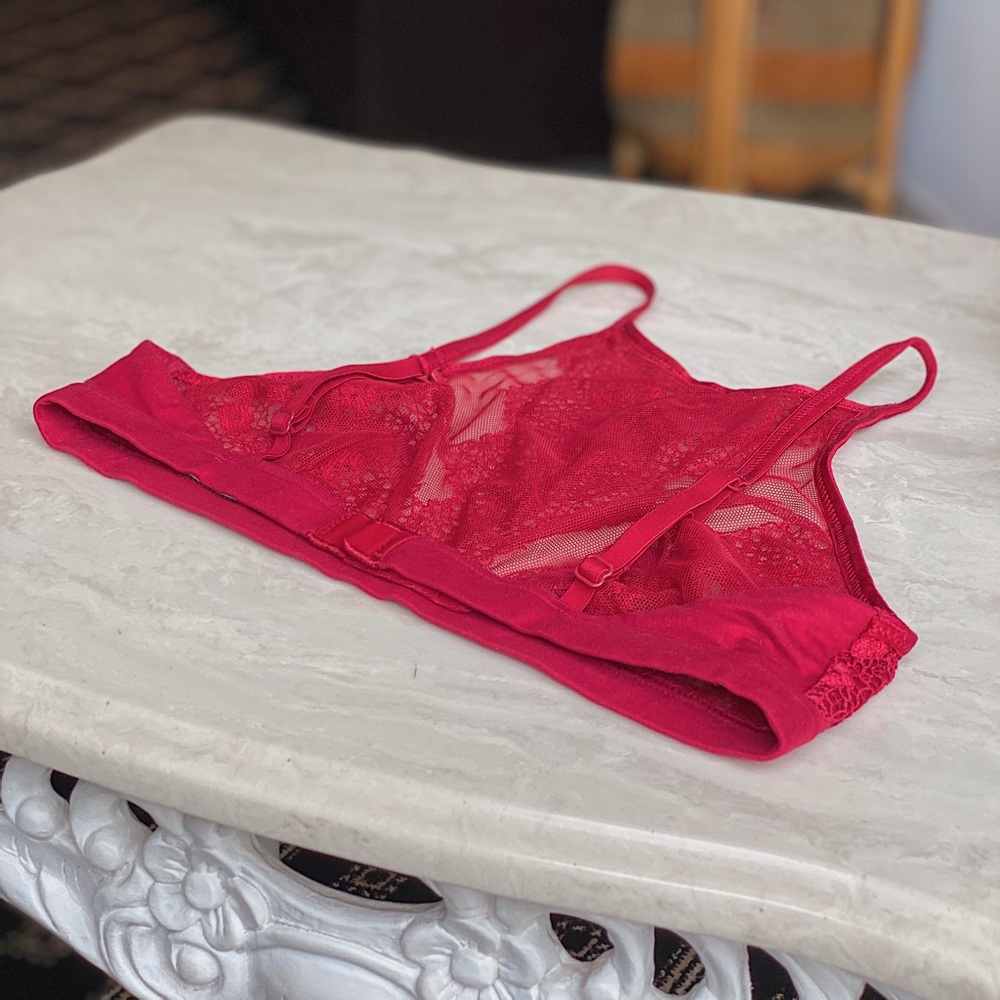 Red bralette